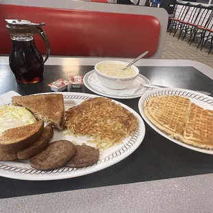 food, waffles