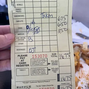 $16.75 Breakfast total for Two? Whaaattt? Whahooo! What a Deal!