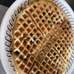 Blueberry &amp; walnut waffle