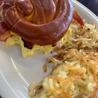 Faith's Pretzel Bread Sandwich