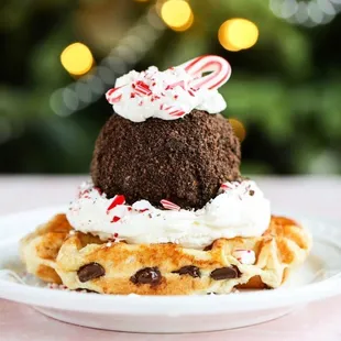 Peppermint Love Waffle - Waffle Love Round Rock