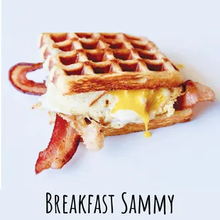 Breakfast Sammy at Waffle Love
