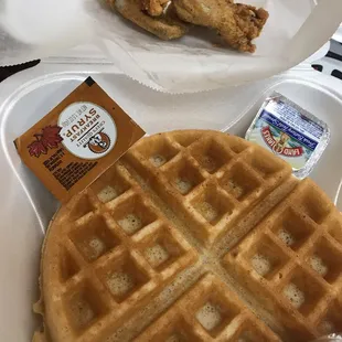food, waffles