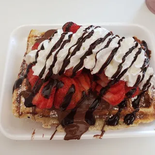 Strawberry Nutella Waffle