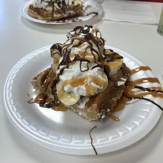 Banana Cookie Butter Waffle
