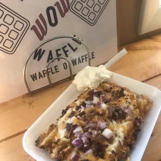 Bacon Loaded Tater Waffle