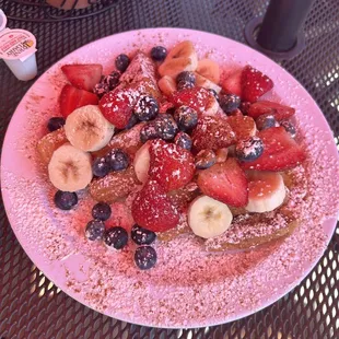 Really really good fresh fruit French toast