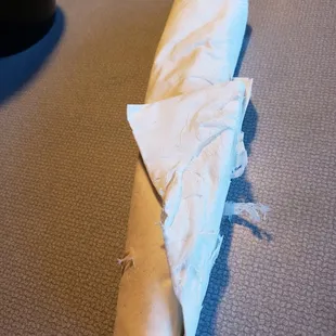 dry your hands before wrapping the silverware