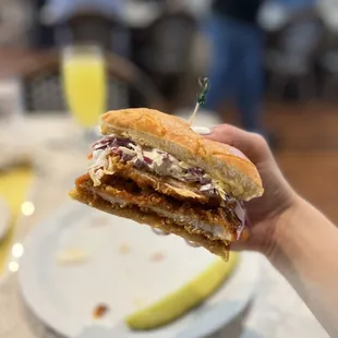 This sandwich was delicious!! South western i believe it was called !! Spicy buffalo chicken!