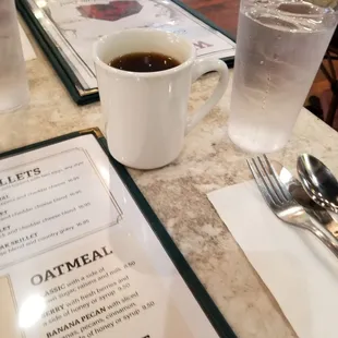 Bottomless coffee, and quite good too.