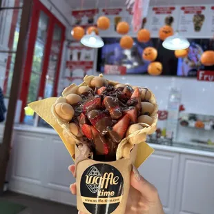 Strawberry Nutella Waffle