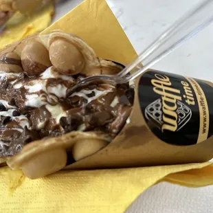 Banana waffle