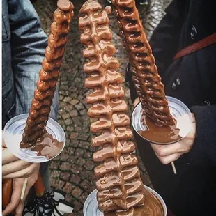 Chocolate waffle sticks