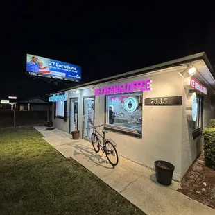 outside
