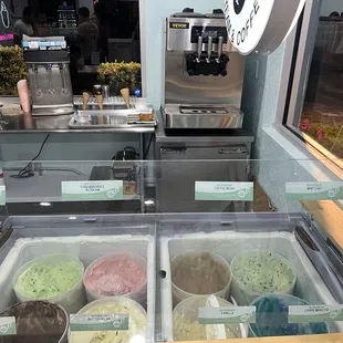 Some ice cream flavors