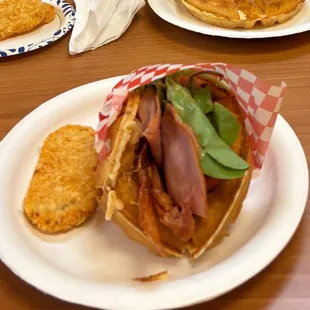 Ham and Bacon Sandwich