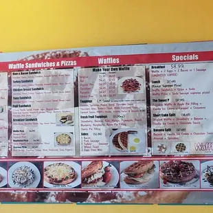 The menu