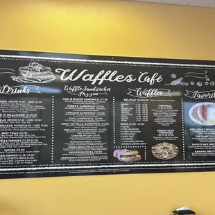 Menu and Coffee