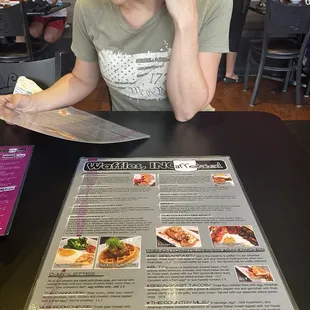 The menu is impressive