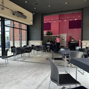 the interior of a restaurant