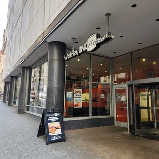 outside
