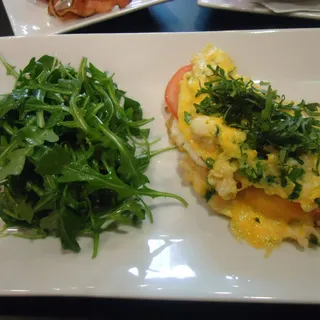 Caprese Crab Omelet