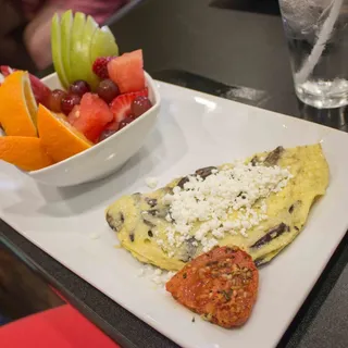 Mushroom Chevre Omelet