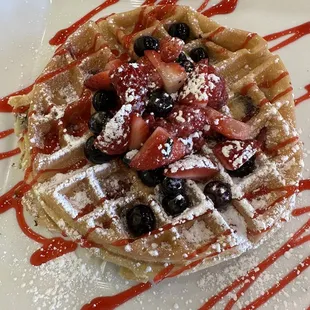 Mega berry waffle