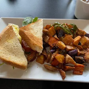 BLT with avocado and fried egg...side of ranch seasoned home fries...was enough food for two meals...highly recommend