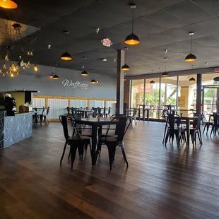 Dining area. Cool decor