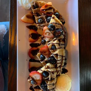 food, waffles