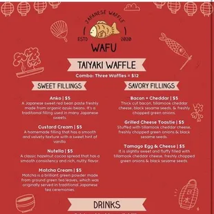 WAFU menu