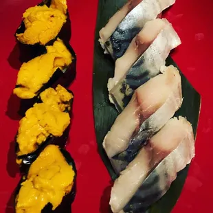 Uni and Saba Sushi