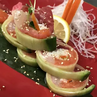 Cucumber Sashimi Roll