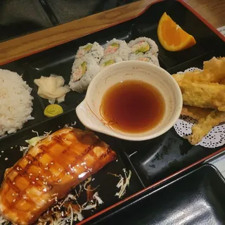 Salmon Teriyaki Dinner Combination