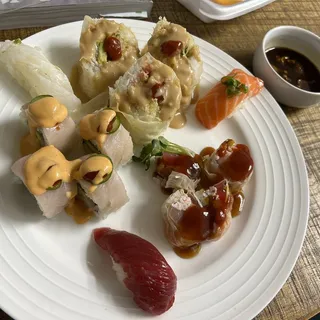 Halibut with Truffle Oil Sushi