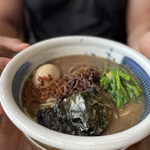 Black garlic ramen