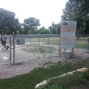 Separate double gate entries for bigs and littles.