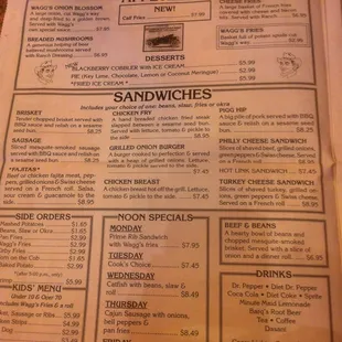Page 1 of Menu