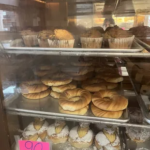 a display of pastries