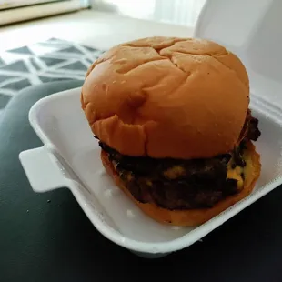 This burger is like $9 not worth the price