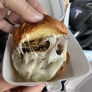Mushroom Swiss Burger
