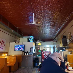 the interior of a restaurant