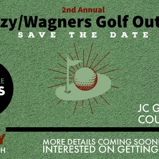 a golf tournament poster