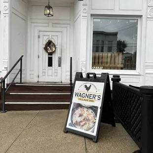 Outside restaurant