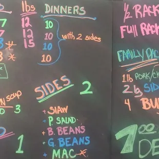 Sandwiches and sides
