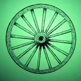 the spokes of a wagon wheel