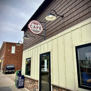 the outside of the building