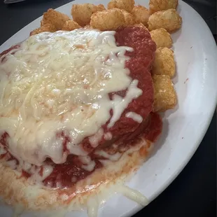 Hot Dago Sandwich &amp; tots