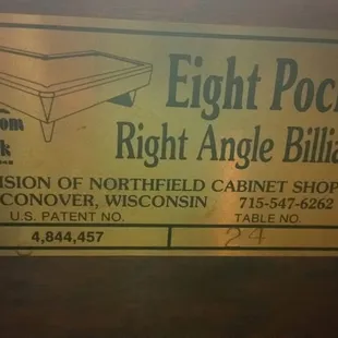 eight pocket right angle billiards